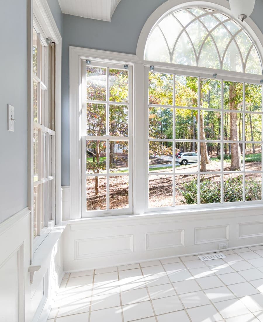 Soundproof double glazed uPVC window